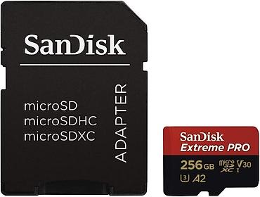 Фото и видеокамеры: SanDisk Extreme Pro 256GB Uyğunluq: microSDHC, microSDXC, microSDHC — 3