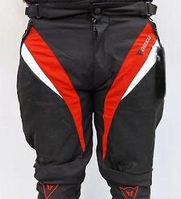 Sportska odeća: Pantalone za motor sa štitnicima Dainese Air Tex crno crvene — 17