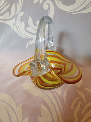 Činije: Murano nova korpa,rucni rad 70te. Murano korpa,duvano staklo,sve na — 11