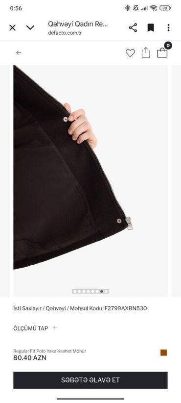 Paltolar: Palto, Defacto, L, rəng - Qəhvəyi — 4