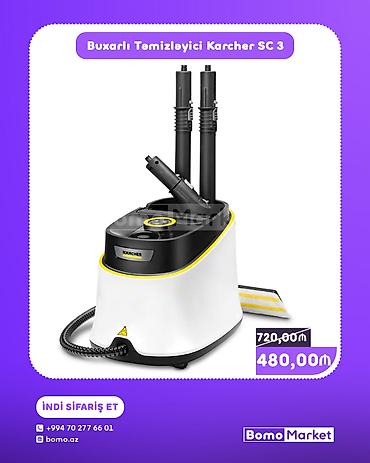 Buxarlı Təmizləyici Karcher SC 3 - Güclü buxar ilə kimyəvi maddəsiz