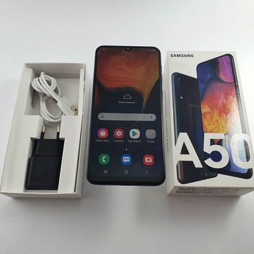 дисплей на телефон флай: Samsung Galaxy A50, 64 ГБ, цвет - Черный, Отпечаток пальца, Беспроводная зарядка, Две SIM карты