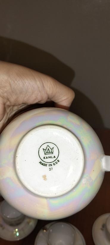 kahla: Çay dəsti, rəng - Ağ, Farfor, Almaniya — 2