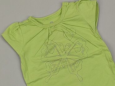 zielona koszulka dla dziewczynki: T-shirt, 1.5-2 years, 86-92 cm, condition - Satisfying