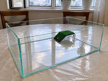 akvarium balaca: Şüşə teraryum/akvaterraryum – tısbağa və ya amfibiyalar üçün - Tam — 1