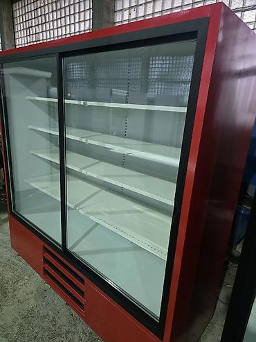 Soyuducu avadanlığı: İki qapılı şüşəli vitrin soyuducu ölcüsü. Eni 2 metr — 4