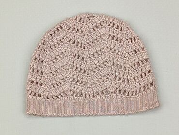 różowa czapka: Czapka, 48-49 cm, stan - Zadowalający