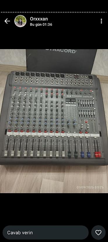 Səs avadanlığı: Dynacord PowerMate 1000 – peşəkar səs mikseri - İnteqrə edilmiş — 1