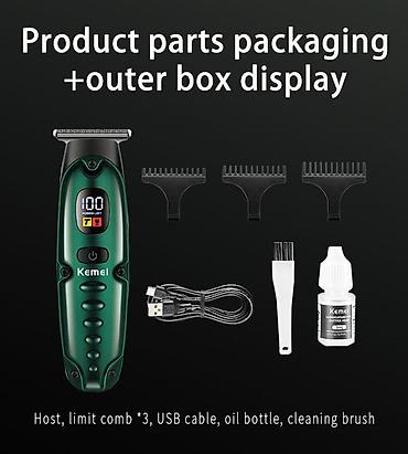 epilyator satilir: Trimmer Kemei 2259 - 6500-7000 RPM / 2 Sürətli / 600mAh / 150 Dəqiqə / — 3