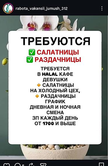 раздача: Требуется Сотрудник линии раздачи фаст-фуд заведения — 1