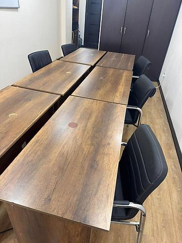 Ofis mebeli: Ofis üçün işçi masaları, stullar dəsti və şkaf Təkdə satılır və — 7