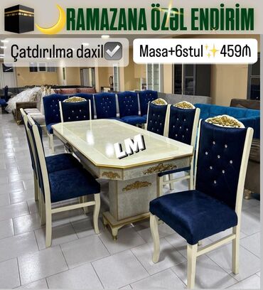 dəmir stullar: *Möhtəşəm _NƏRGİZ_ masa dəsti*👑 *Yüksək keyfiyyətlə* Qiymət : Masa