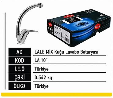 su ponpası: Məhsul: LALE MİX “Kuğu” lavabo bataryası Kod: LA 101 - Təkqollu — 1