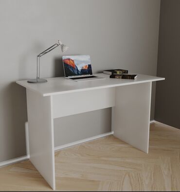 Шкафы: Компьютерный Стол, цвет - Белый, Новый
