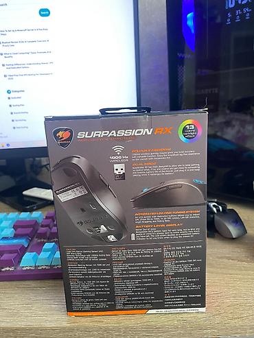 g15 asus rog strix: COUGAR Surpassion RX – Simsiz Optik Oyun Siçanı - 1000 Hz simsiz — 2