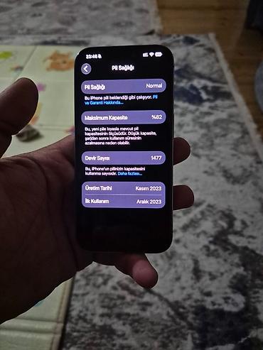 107 ekran tv: IPhone 15 Pro, 512 GB, Gümüşü, Face ID — 2