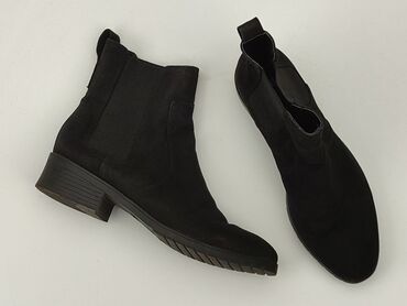 krótkie spodenki jeansowe czarne: Ankle boots for women, 38, H&M, condition - Very good