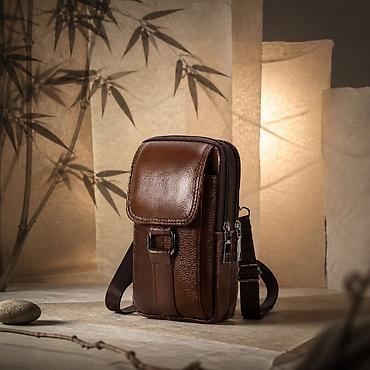 crna torba mona: Kožna crossbody torbica za svakodnevnu upotrebu - Materijal: glatka — 1