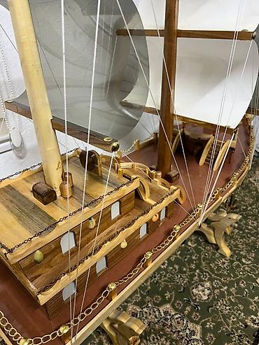 Другой декор и предметы интерьера: Большие декоративные модели парусников ручной работы из дерева — 5