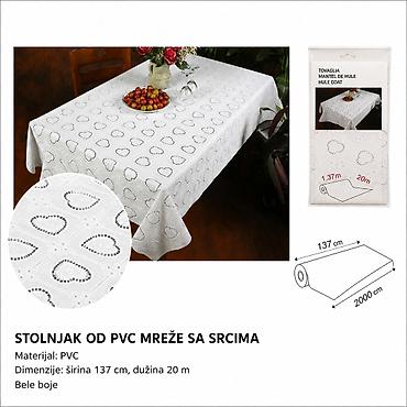 KMT Beli čipkani stolnjak 3280713 Elegantan beli stolnjak sa