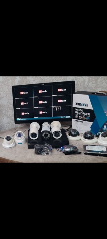 dvr 8 kanal: Monitor DVR 8 cixislidir (yenidir)) Telefondan izleme. 8 ədəd gunduz