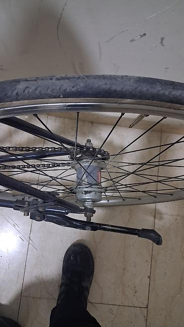 elektrikli scooter en ucuz: Şəhər velosipedi – yüngül alüminium gövdə, düz sükan, 28" (700c) — 5