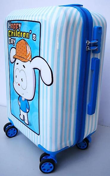 Rančevi, torbe i koferi: Dečji kofer na točkiće – “Happy Children” - Čvrsta ABS/plastik — 6