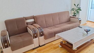 стеклянный стол: Divan iki kreslo ve stol
