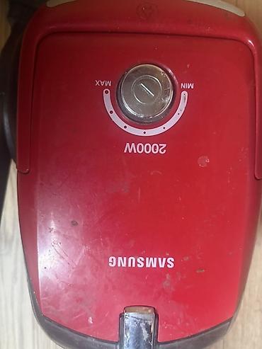 Məişət texnikası: Samsung tozsoran – 2000W güc - Brend: Samsung - Rəng: qırmızı - — 2