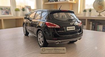 deri plas: Nissan Murano 2013 – 1:18 miqyaslı kolleksiya maketi - Rəng: qara - — 2