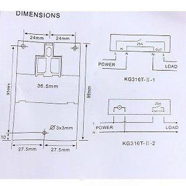 konac za goblene: UKLOPNI SAT KG316T | Uklopni sat KG316T služi za — 3