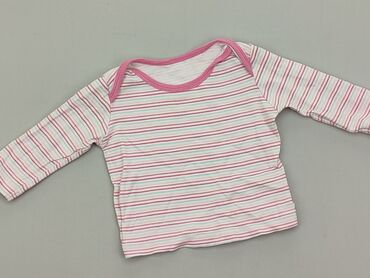 różowa koszula w paski: Bluzka, 6-9 m, stan - Dobry