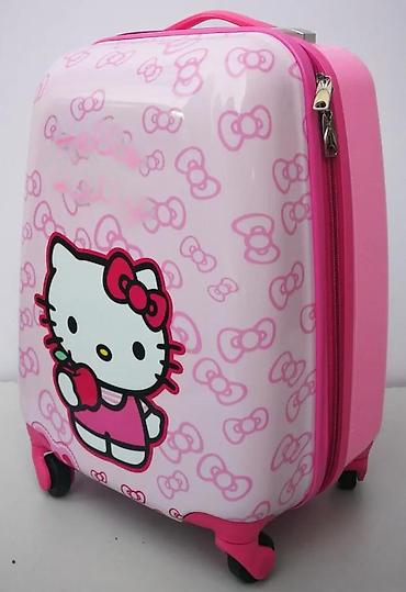 Rančevi, torbe i koferi: === PART 1: TEXTUAL DESCRIPTION === Dostupan je dečiji kofer sa Hello — 9