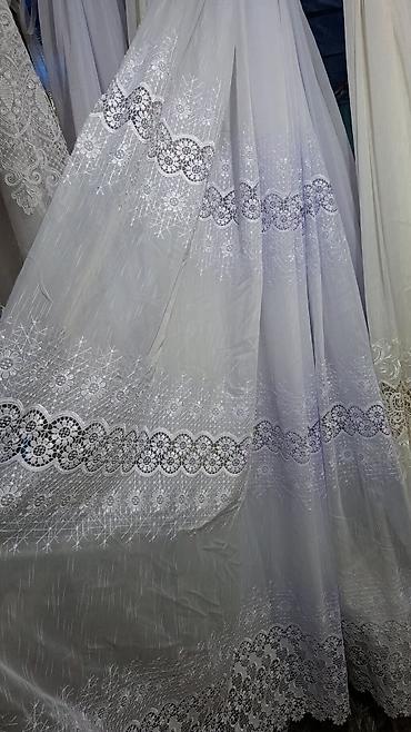 Zavese i draperije: Zavese od tila sa bogatim vezom - Materijal: proziran til (mrežasta — 18