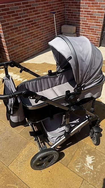 Uşaq arabası – Luxmom markası, boz rəng Xüsusiyyətlər: - 2-si 1-də