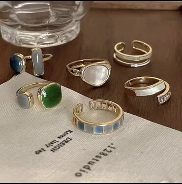 набор серебро серьги и кольцо: Изумрудное кольцо, женское европейское и американское элитное