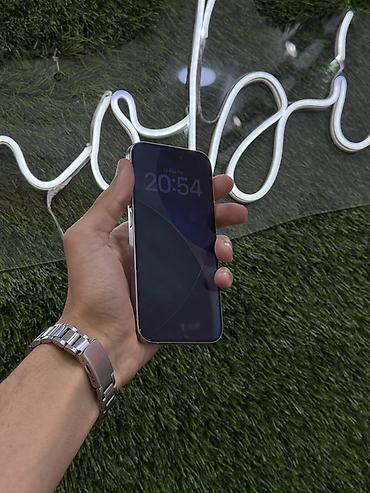 14 pro ağ: IPhone 15 Pro, White Titanium, Face ID — 3