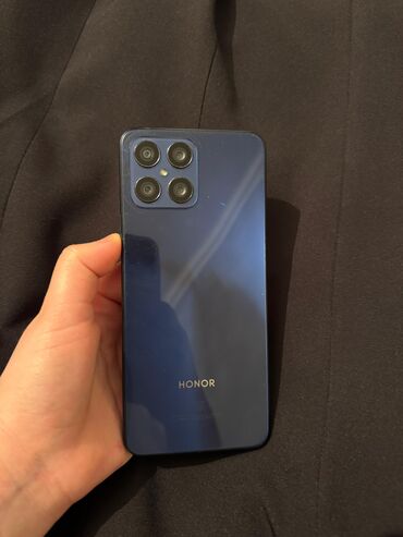 телефон fly iq445: Honor X8, 128 ГБ, цвет - Синий, Отпечаток пальца, Две SIM карты, Face ID