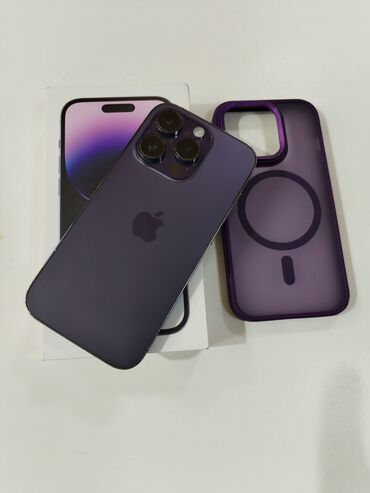 Apple iPhone: IPhone 14 Pro, 128 GB, Deep Purple, Face ID