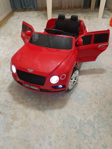 Школьные сумки: Uşaq üçün elektrikli miniatür avtomobil – qırmızı SUV/kabriolet