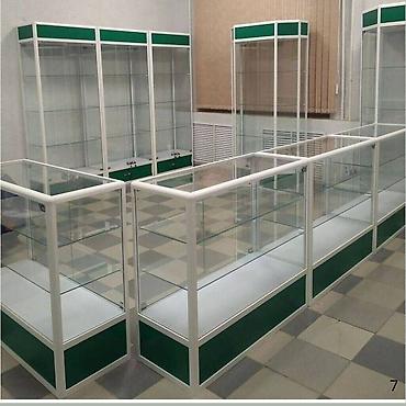 Витрины: Прилавок витрина Прилавок стеклянный, торговые витрины металлические — 7