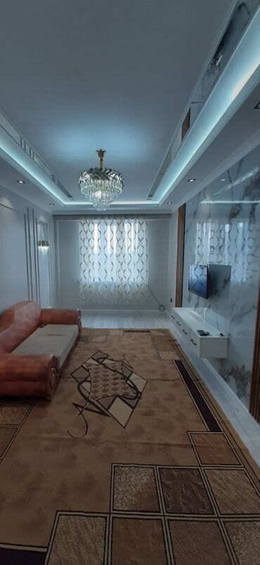 город ош недвижимость: 1 бөлмө, 40 кв. м, Элитка, 6 кабат, Дизайнердик ремонт