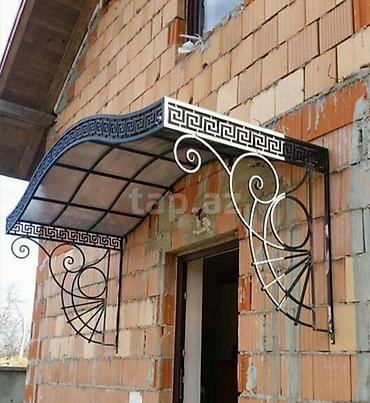 lövhə şəkilləri: 070-879-88-41 Dəmir-bəzəkli giriş çardaqları və vizorlar - Material — 3