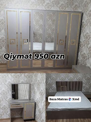 islenmis iran sobasi: Yataq otağı dəsti Tərkibi: - 6 qapılı qarderob: ortada güzgülü — 1