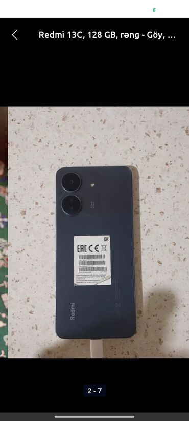 Информатика: Redmi 13C, 128 ГБ, цвет - Черный, Отпечаток пальца, Две SIM карты, Face ID