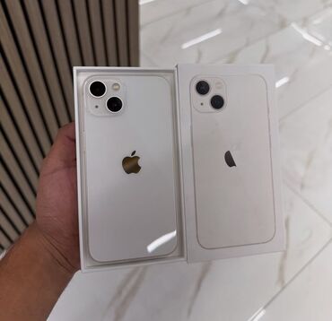 iphone qutu: IPhone 13, 128 GB, Ağ, Simsiz şarj, Face ID, Sənədlərlə