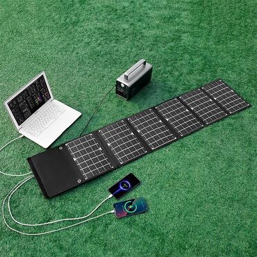 чехол для ботинок: Портативная Складная солнечная панель, 60 Вт, USB + DC Выход