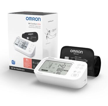 omron təzyiq ölçən: Omron M6 Comfort təzyiq ölçən. (Omronun her modeli movcuddur)