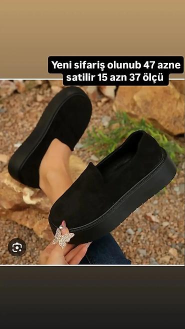 zamus makasin: Qadınlar üçün qara slip-on ayaqqabı - Ölçü: 37 - Rəng: qara - Model — 1