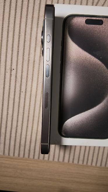 redmi note 50: IPhone 15 Pro, Б/у, 256 ГБ, Natural Titanium, Коробка, 79 % — 3